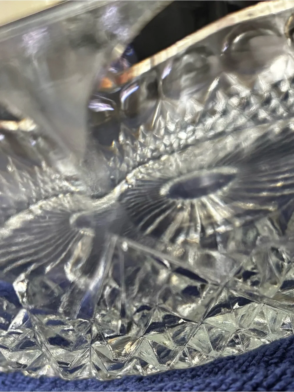 Mid Century Crystal Bowl